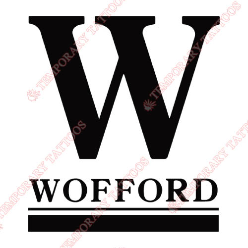 Wofford Terriers Customize Temporary Tattoos Stickers NO.7047